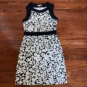Banana Republic black and white floral dress